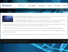 Tablet Screenshot of bioeticaab.es